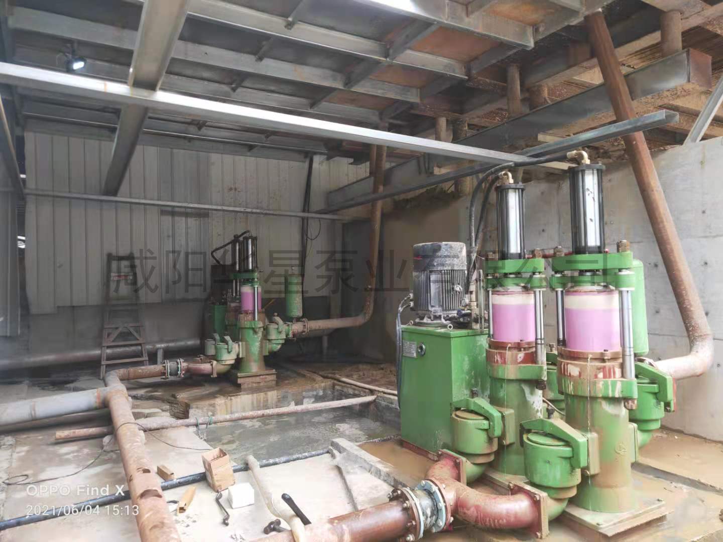 陶瓷(ci)柱塞泵處理洗沙(shā)污水現場圖片