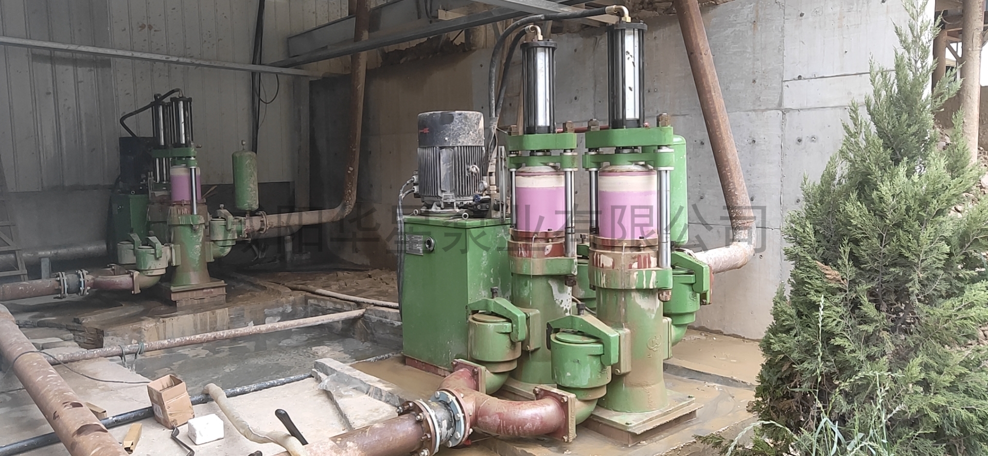 陶瓷(cí)柱塞泵處理洗(xǐ)沙污水現場圖(tu)片