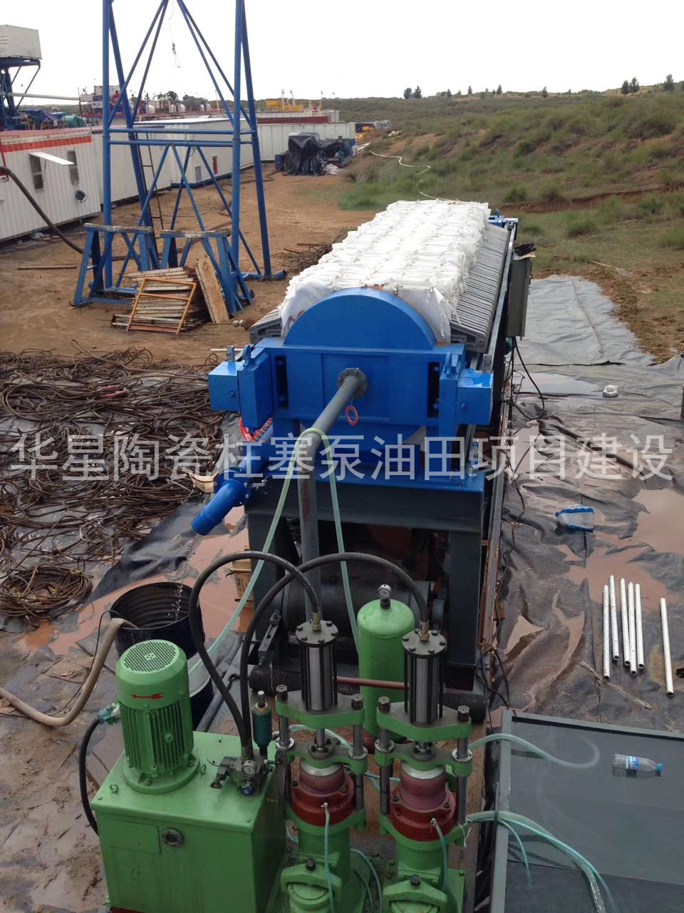 陶瓷柱塞(sāi)泵使用現場(chǎng)油田項目建(jian)設